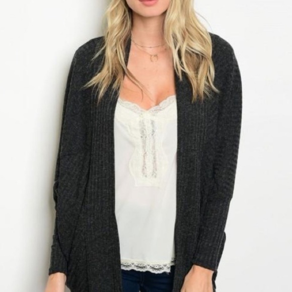 *LAST ONE* Charcoal Grey Cardigan - Picture 2 of 2